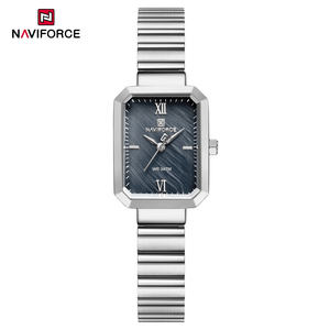 NAVIFORCE 5050 Montres pour femmes en acier inoxydable Fabricants de marques privées en Chine Armbanduhr Ohne Logo Montre-bracelet simple rétro - Product Image 1