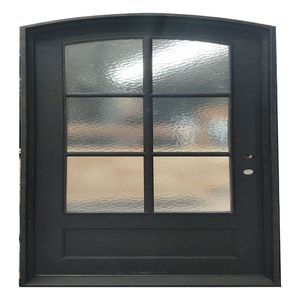 Porta d'Ingresso a <span class=keywords><strong>Doppia</strong></span> <span class=keywords><strong>Anta</strong></span> in Ferro Battuto per Villa di Lusso, Ingresso Principale Esterno - Product Image 1