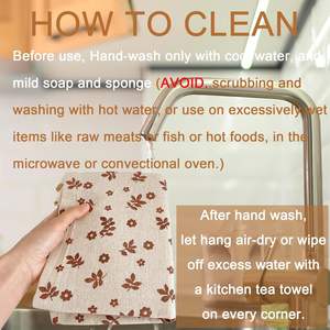 Bolsa Reutilizable de Algodón y Cera de Abeja para Pan Casero, Mantiene Fresco el Pan de Levadura, Regalos Navideños para Panaderos - Product Image 4