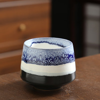 Tasses à café en céramique rustique rétro, fabriquées au four, en porcelaine émaillée, pour latte art, thé de l'après-midi, mugs à café pour restaurant