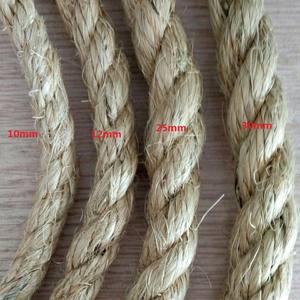 Corde en sisal marin pour échelles pilotes Corde épaisse en fibre de sisal naturelle huilée de 22mm Corde torsadée de 18mm et 20mm - Product Image 2