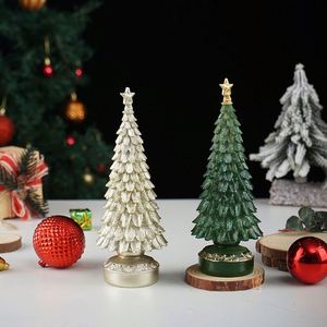 2026 New Arrival Mini Religious Christmas <b>Tree</b> Ornament Resin Crafts <b>Tabletop</b> Decoration Home Living Room Party Festiva - Product Image 5