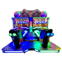 Simulateur de voiture électrique 2 joueurs, machine de jeux vidéo d'arcade de course, pousse-pièces