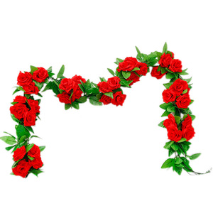 Guirlande de roses artificielles Gardenia en soie pour arche de mariage, décoration intérieure, accessoires de photographie extérieure durables - Product Image 5