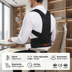 Nouveau Correcteur de Posture à Logo Personnalisé, Réglable, Durable et Confortable, avec Soutien Lombaire, Soutien Dorsal et Protection des Épaules - Product Image 1