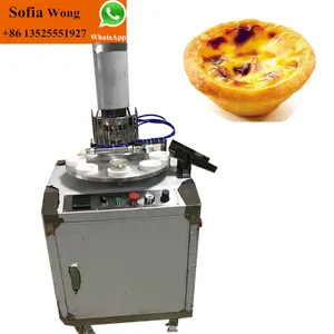Máquina automática para hacer tartas de huevo/máquina para hacer tartas de corteza de pastel/máquina de prensa de pastel de masa a la venta
