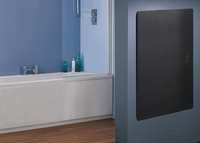 Radiateurs de salle de bain à panneau en cristal de carbone de 15 mm d'épaisseur, style thermostat programmable et à commande LCD, modèle M075P 750W