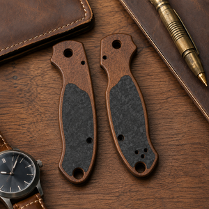 Escamas de Fibra de Carbono OEM Personalizadas de Fábrica para <span class=keywords><strong>Cuchillos</strong></span> <span class=keywords><strong>Spyderco</strong></span> Paramilitary 2 PM2, Escamas de Repuesto CNC - Product Image 3