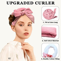 Kit Cadeau de Bigoudis en Satin de Luxe Sans Chaleur pour Boucler les Cheveux la Nuit – Outil de Coiffure Sans Chaleur OEM ODM