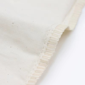 Pochette en tissu de coton et lin recyclable de haute qualité personnalisée, sacs à cordon en coton - Product Image 3