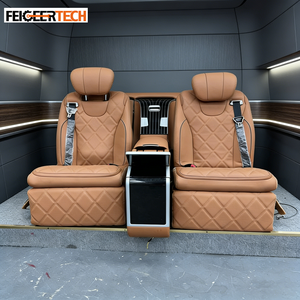 फिगर टेक लक्जरी सुव वेंटिलेशन हीटिंग इलेक्ट्रिक रियर सीट, जो मेरिडीज बेंज वीटो वीक्लास के लिए फोल्डिंग टेबल के साथ इलेक्ट्रिक रियर सीट - Product Image 3