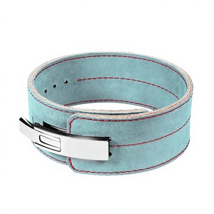 Ceinture d'entraînement en caoutchouc naturel personnalisable avec logo, épaisseur 10 mm, boucle à levier, respirante, antidérapante, pour squats et musculation, sécurité garantie - Product Image 2
