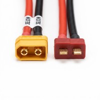 SEJOW XT60 zu T-Plug Deans Adapter Konvertierungskabel Silikon 12AWG Universal RC LiPo Ladegerät Kompatibel OEM
