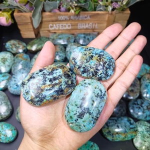 Wholesale <strong>Price</strong> Hot Sale Crystal Craft Turquoise Palm <strong>Stone</strong> Carving Healing Energy <strong>Stone</strong> for Gifts Craved by Cravings - Product Image 3