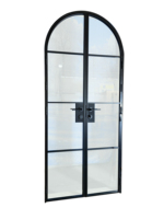 Puerta Interior de Aluminio y Vidrio con Diseño Moderno en Forma de Arco PENJOY, Decoración Interior