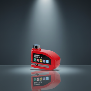 Verrou de frein à disque <span class=keywords><strong>antivol</strong></span> à 6 couleurs en alliage d'aluminium pour vélo, moto, scooter, avec alarme et 2 clés - Product Image 6