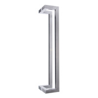 Poignée de porte de bureau double face en acier inoxydable SUS304 pour porte en verre et porte en bois avec installation facile