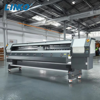 Imprimante jet d'encre LINKO 512i pour panneaux publicitaires muraux, imprimante jet d'encre industrielle 3,2 m avec encre CMYK, type rouleau-à-rouleau