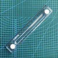 Règle magnétique 27cm en plastique personnalisé avec loupe
