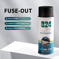 SPRAYVAN 824 #   Nettoyant industriel en spray à base d'acétone FUSE-OUT pour éliminer les résidus d'adhésif de doublure thermocollante sur les tissus pour chaussures