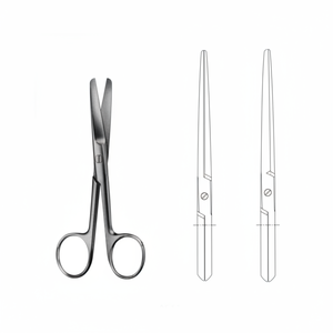 Instrumentos quirúrgicos médicos de alta calidad, instrumentos quirúrgicos avanzados, tijeras quirúrgicas, tijeras de primeros auxilios de hoja recta de 105mm - Product Image 2