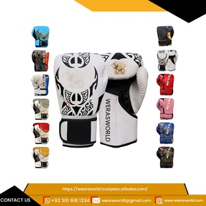 Guantes de Boxeo de Entrenamiento Profesional con Diseño Personalizado, % Cuero Genuino, Ligeros, Transpirables, Cierre de Gancho y Bucle en los Dedos - Product Image 6