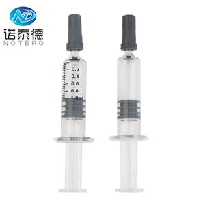 नई डिजाइन 1 मिलीलीटर ग्लास लुयर लॉक सिरिंज कस्टम तेल पैकेजिंग सुई स्थान के साथ - Product Image 5