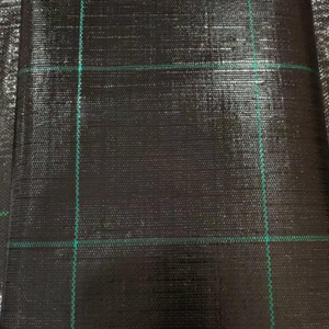 Toile tissée <span class=keywords><strong>anti</strong></span>-mauvaises herbes, tapis de paillage en PP à motif quadrillé pour aménagement paysager, toile perméable <span class=keywords><strong>anti</strong></span>-herbe - Product Image 2