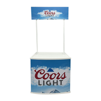 Portable En Aluminium Promotion Comptoir Table PP Bureau En Plastique Présentoir Ventes Marketing Exposition Stand Bureau Ventes