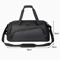 Sacs de sport pour hommes personnalisés, grande capacité, résistants à l'eau, avec compartiment à chaussures indépendant pour la séparation des articles humides et secs, pour le basketball et la gym