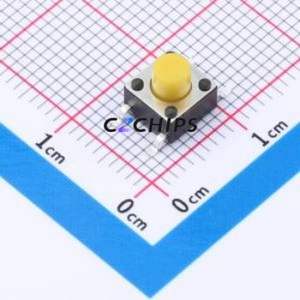 TP10723560 Tactile Switch SMD,6x6mm Switch Single Pole Single Throw Round Button 3.5N Vertical Mount - Product Image 1