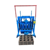 Machine à fabriquer des blocs de béton mobiles de 6 pouces - Moulage de briques autobloquantes et de pavés avec vibration