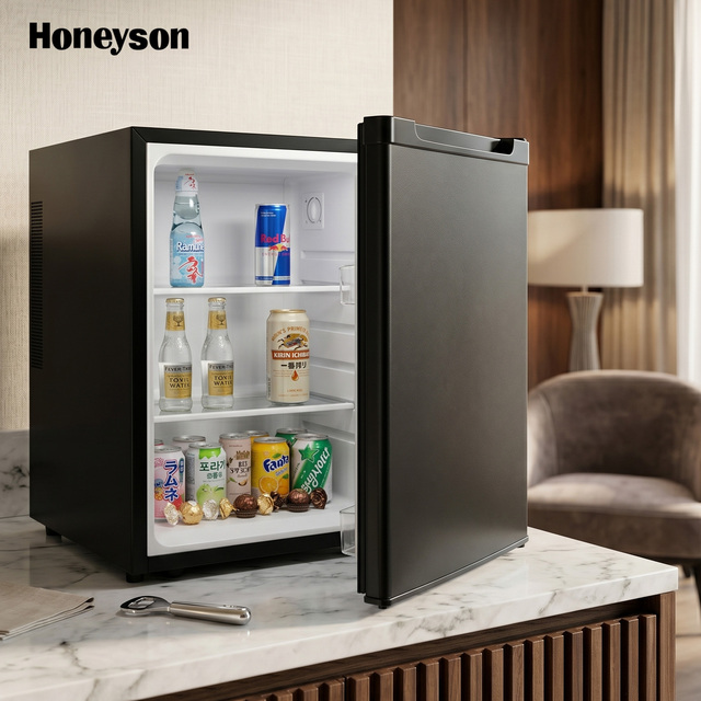 Silent No Freon Frost-Free Noise-Free Electric Portable Hotel Use Compact 40L Mini Bar Fridge Freezer