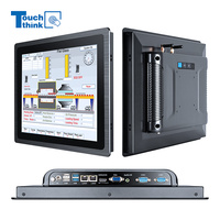 Alliage d'aluminium sans cadre J6412 Quad Core 10.1 Inch Industrial Computer IP65 Capacitive Touch Screen Panel PC Wall Mount Fanless