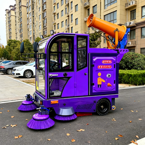 Barredora de calles Bibo personalizable de cinco cepillos tipo D cerrado, de alta eficiencia para saneamiento municipal, limpieza y supresión de polvo - Product Image 4
