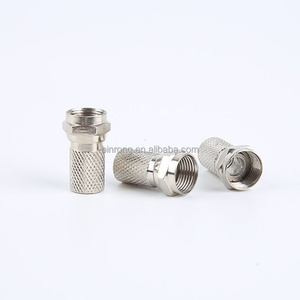 <span class=keywords><strong>Connecteur</strong></span> F 75-5 <span class=keywords><strong>à</strong></span> <span class=keywords><strong>visser</strong></span>, compatible avec câble coaxial RG6 pour <span class=keywords><strong>antenne</strong></span> satellite <span class=keywords><strong>TV</strong></span>, type twist-on - Product Image 1