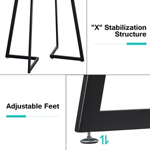 Hiện Đại Truy Cập Chiều Cao Dinette Cho Nhà Bếp Ăn Sáng Nook Phòng Khách Không Gian Nhỏ Gỗ Vòng Bàn Ăn Đặt Với 4 Ghế - Product Image 2