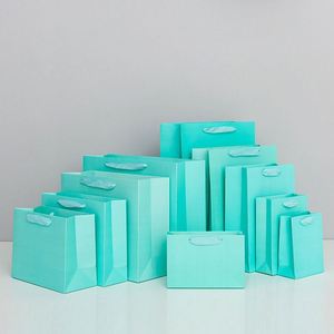 ถุงกระดาษรีไซเคิลแบบกำหนดเองขายส่ง เป็นมิตรกับสิ่งแวดล้อม สีขาว - Product Image 2