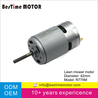 Micro brosse rs 775 dc moteur tondeuse à gazon moteur pour tondeuse à gazon électrique machine de découpe d'herbe