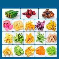 Qiaomeiwei 18 Tipo VF plátano crujiente fechas setas secas Taro seco mezcla de verduras crujientes aperitivos verduras chips y frutas
