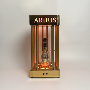 Arius <b>Led</b> <b>Lighted</b> Wine Rack Rectangle Modern Party <b>Bar</b> Display Stand - Product Image 1
