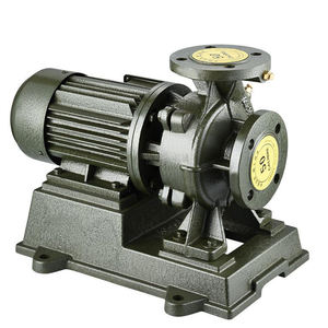 Pompe centrifuge en ligne haute pression certifiée ISO9001, corps en fonte, 3 CV, 380 V, hauteur de refoulement 50 m, débit 80 L/min, moteur écoénergétique - Product Image 2