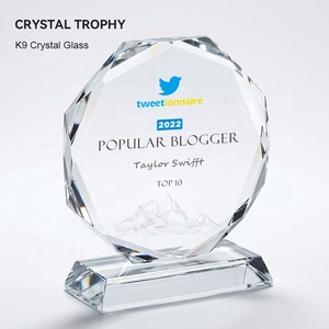 Trophée en <span class=keywords><strong>cristal</strong></span> personnalisé, plaque octogonale gravée sur mesure, reconnaissance des employés, reconnaissance des réalisations d'entreprise, cadeaux d'excellence - Product Image 2