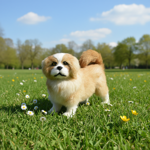Handmade Realistic Pekingese <strong>Dog</strong> Figurine Bionic Plush pet animal replica Decoration for Home or Gifts for <strong>dog</strong> <strong>fans</strong> - Product Image 1
