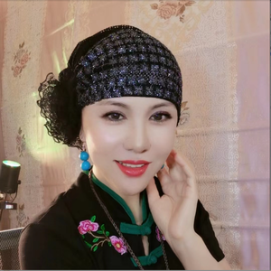 GEERDENG <span class=keywords><strong>Vente</strong></span> Chaude Casquettes Ethniques Africaines Nigérianes Populaires Dorées Turban Perles Chapeau Torsadé en Satin de Soie pour Femmes Musulmanes - Product Image 5