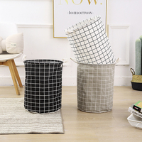 Panier à Linge en Tissu de Coton Pliable Personnalisable, Imperméable, Organiseur de Rangement en Toile Pliable