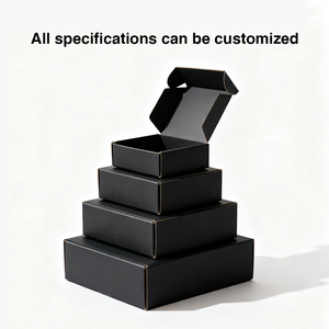 Bán buôn có thể tái chế các tông sóng hộp thư mục thiết kế tùy chỉnh hình dạng Logo jiuhan thương hiệu cho giày quần áo bao bì - Product Image 4