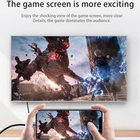 Câble blindé en aluminium DP vers Type-C de 1,8 m pour projection d'écran 4K HD - Téléphone portable, tablette, ordinateur, projecteur et téléviseur