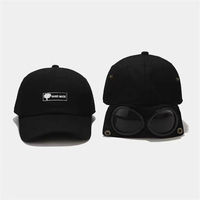 Casquette de baseball avec lunettes de pilote pour homme, style aviation, ajustable, à personnaliser
