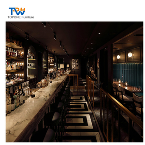 Bancone <span class=keywords><strong>Bar</strong></span> Vintage Classico per Pub, <span class=keywords><strong>Design</strong></span> d'Interni per Bistrot Irlandese, Arredamento per Ristoranti - Product Image 4